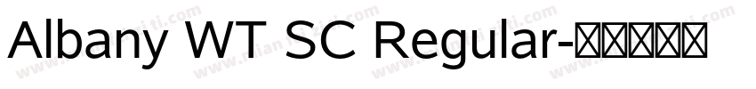 Albany WT SC Regular字体转换